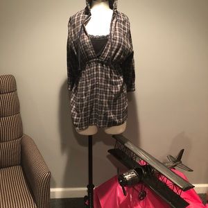🌺🌺Women’s plaid hooded shirt